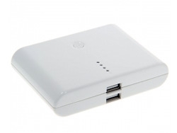 แบตเตอรี่สำรอง (ความจุ 10000 mAh) สีดำ/สีขาว