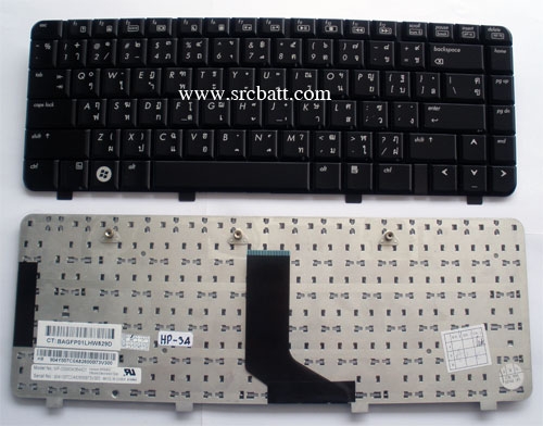 คีย์บอร์ดโน๊ตบุ๊คสำหรับ HP Presario V3000 Pavillion DV2000 (HP-34A) สีดำ