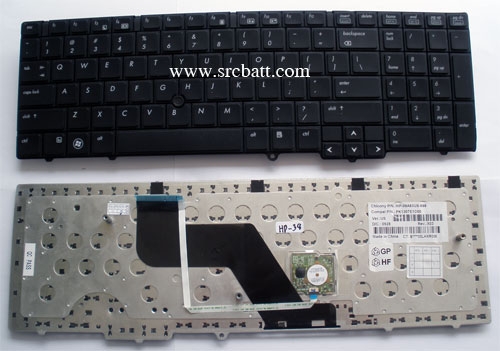 คีย์บอร์ดโน๊ตบุ๊คสำหรับ HP ProBook 6450b 6455b (HP-38) สีดำ แถมสติ๊กเกอร์