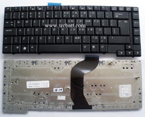 คีย์บอร์ดโน๊ตบุ๊คสำหรับ HP ProBook 6535b 6540b 6530b (HP-39) สีดำ แถมสติ๊กเกอร์