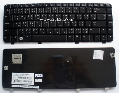 คีย์บอร์ดโน๊ตบุ๊คสำหรับ HP Pavillion DV2200 DV2300 (HP-40) สีดำ