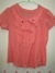 เสื้อแฟชั่น คอระบาย สีส้ม
