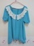 เสื้อแฟชั่น สีฟ้า ผ้าชีฟอง