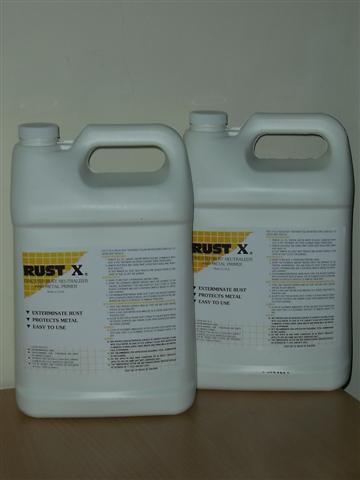 Rust -X  น้ำยาแปลงสภาพสนิมให้เป็นกลางและเป็นรองพื้นสำหรับโลหะ ทำลายสนิมจนหมดสิ้น