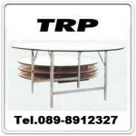 Half folding table with wheels,Round,Round,Table Meetting,Table Banquet,โต๊ะกลมพ