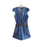 PreOrder- ชุดJumpsuit ยีนส์ขาสั้น
