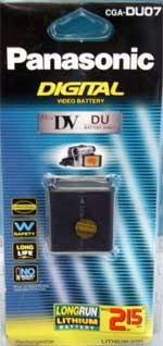 แบตเตอรี่กล้อง ยี่ห้อ Panasonic CGA-DU07 ความจุ 680 mAh