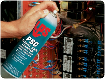 LPS PSC Plastic Safe Cleaner เป็นคอนแทคส์คลีนเนอร์ที่ไม่ติดไฟ แห้งเร็ว ไม่กัดพลา