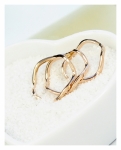 แหวนทองอิตาลี 18KRGP เซ็ต 3 วง ไซส์ 6 US สามารถแยกสวมได้ สวยน่ารักมากค่ะ