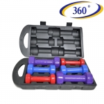 ชุดยกน้ำหนัก ดัมเบล VINYL-COVERED FITBELL SET 10KG.