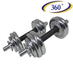 ชุดยกน้ำหนัก ดัมเบล CHROME DUMBELL SET 15KG.