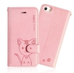 เคสไอโฟน5/5s Domi Cat Diary ชมพูอ่อน