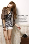 พร้อมส่ง เสื้อคลุมแขนสั้น ลายเสือ มีฮู้ด