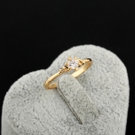 แหวนทอง 18k gold filled ประดับเพชร CZ เม็ดเดี่ยว น่ารักมากค่ะ
