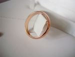 แหวนทองคำสีชมพู 18k Pink Gold แบบเรียบ ดีไซน์คลาสสิคสำหรับผู้หญิงหรือผู้ชาย มีให้เลือก 2 ไซส์