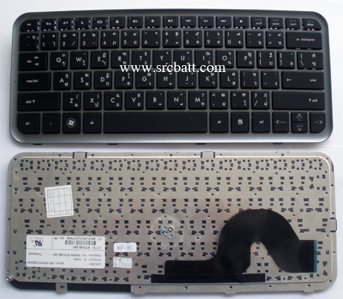 คีย์บอร์ดโน๊ตบุ๊คสำหรับ HP Pavillion DM3-1000 DM3T-1000 (HP-50) สีดำ