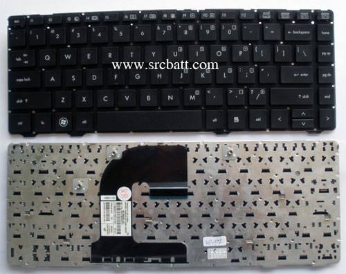 คีย์บอร์ดโน๊ตบุ๊คสำหรับ HP ProBook 6460 6460b 6465b (HP-57) สีดำ แถมสติ๊กเกอร์