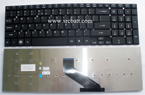 คีย์บอร์ดโน๊ตบุ๊คสำหรับ Acer Aspire 5755 5755G 5830 (AC-15) สีดำ แถมสติ๊กเกอร์