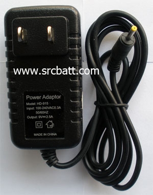 Adapter Tablet China 9V/2.5A (12.5W) 2.5x0.8mm