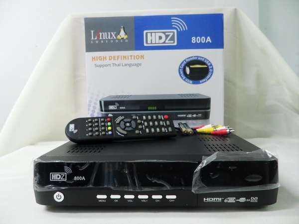 กล่องรับสัญญานจานดาวเทียม HDZ-800A กล่องรับสัญญานจานดาวเทียม HDZ-800A