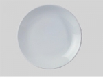 จานเซรามิค,จานดินเนอร์จานกลมก้นลึก,จานคูฟเพลท,Round Dinner Coupe Plate,รุ่นP4057