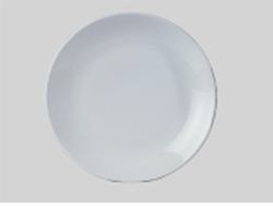 จานเซรามิค,จานดินเนอร์จานกลมก้นลึก,จานคูฟเพลท,Round Dinner Coupe Plate,รุ่นP4057