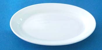 จานเซรามิค,จานวงรี,จานเปล,จานโอเวิลริมคูฟเพลทจานใส่อาหาร,Oval Rim Coup Plate,รุ่