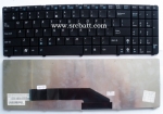 คีย์บอร์ดโน๊ตบุ๊ค สำหรับ Asus K50 K51 K50AB K50AD (AS-21) แถมสติ๊กเกอร์