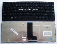 คีย์บอร์ดโน๊ตบุ๊ค สำหรับ Toshiba M640 M645 M650 M600 (TO-10) แถมสติ๊กเกอร์