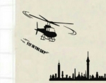 Helicoptor 50x70 cm.