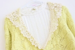 พร้อมส่ง - Knit & co เสื้อแขนยาว ปกกลาสี ลูกไม้ คอวี พร้อมส่ง - Knit & co เสื้อแขนยาว ปกกลาสี ลูกไม้ คอวี