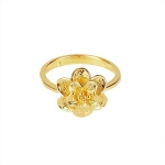 แหวนทอง 18k gold filled หัวแหวนดีไซน์ดอกไม้สวยหรู ไซส์ 6US ของจริงน่ารักมากค่ะ