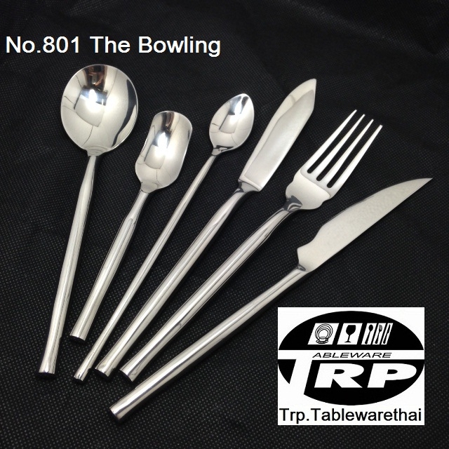 ช้อนซุุปคาว,Handmade,Dinner Soup Spoon,รุ่น 801 The Bowling,สแตนเลส,Stainless 18