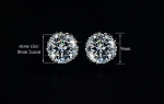 ต่างหูทองคำขาว 18k ประดับเพชร CZ เกรดพรีเมี่ยม ดีไซน์สวยหรู งานละเอียดมากค่ะ