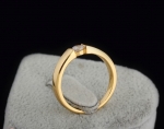 แหวนทอง 18k ประดับเพชร CZ สังเคราะห์เปล่งประกาย ดีไซน์คลาสสิคสวยหรู มีหลายไซส์ให้เลือกค่ะ