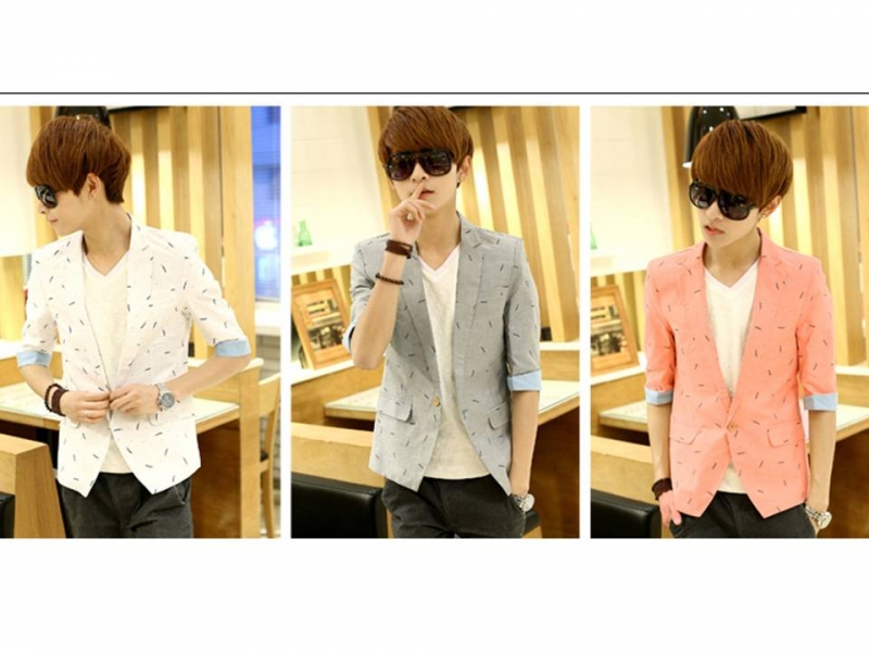 สูททำงานผู้ชาย ทันสมัย แบบวัยรุ่น แฟชั่นเกาหลี  สินค้านำเข้า (รอสินค้า 3 สัปดาห์