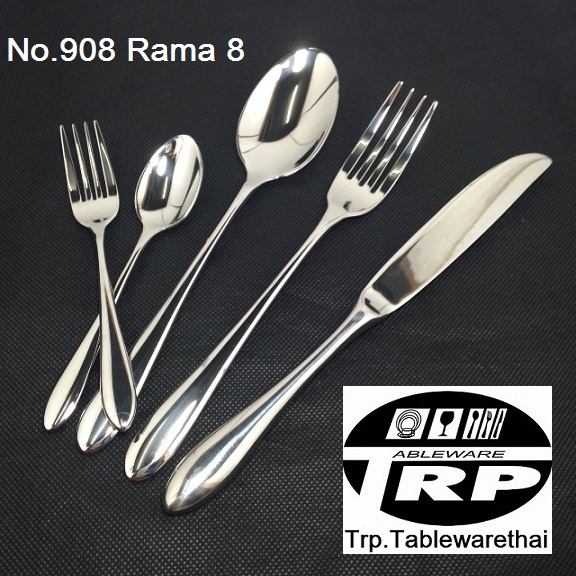 ส้อมชาส้อมเค็กส้อมค็อกเทล,Handmade,Cocktail Fork,รุ่น 908 Rama 8,Made In Thailan