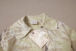 SALE พร้อมส่ง -  เสื้อแขนสามส่วน กระดุมคู่พิมพ์ลาย แนวญี่ปุ่น