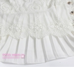 พร้อมส่ง เสื้อลูกไม้แขนยาว ระบายชีฟอง