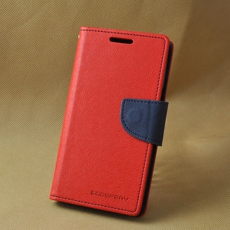 เคสs5 เคสฝาพับสีแดง