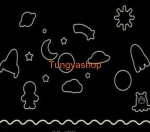 สติ๊กเกอร์เรืองแสง อวกาศ