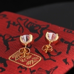 ต่างหูทอง 18k gold filled เพชร CZ เกรดพรีเมี่ยมเปล่งประกาย สวยหรู