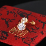 ต่างหูทอง 18k gold filled เพชร CZ เกรดพรีเมี่ยมเปล่งประกาย สวยหรู