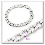 สร้อยข้อมือทองคำขาว 18k Gold filled ดีไซน์คลาสสิค ยอดนิยม สวยเรียบหรู