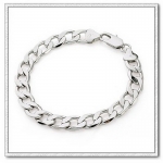 สร้อยข้อมือทองคำขาว 18k Gold filled ดีไซน์คลาสสิค ยอดนิยม สวยเรียบหรู