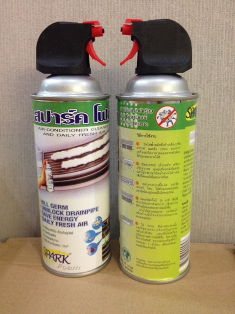 SPARK FOAM สเปรย์โฟมสำหรับทำความสะอาด?แผงคอยล์เย็น? กำจัดสิ่งอุดตัน สิ่งสกปรก เช
