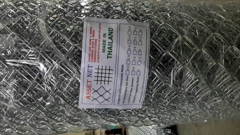 ลวดตาข่ายถัก, ตาข่ายถอ คุณภาพสูง Hot-Dip Galvanize Chainlink Mesh / ASSET NET