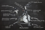 จักรยานปั่นออกกำลังกาย จักรยานนั่งปั่น SPIN BIKE SB 909