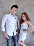 เสื้อคู่รัก ลายสก็อต เซต Floory set เซตคุ่รักเรียบหรู ดูมีสไตล์