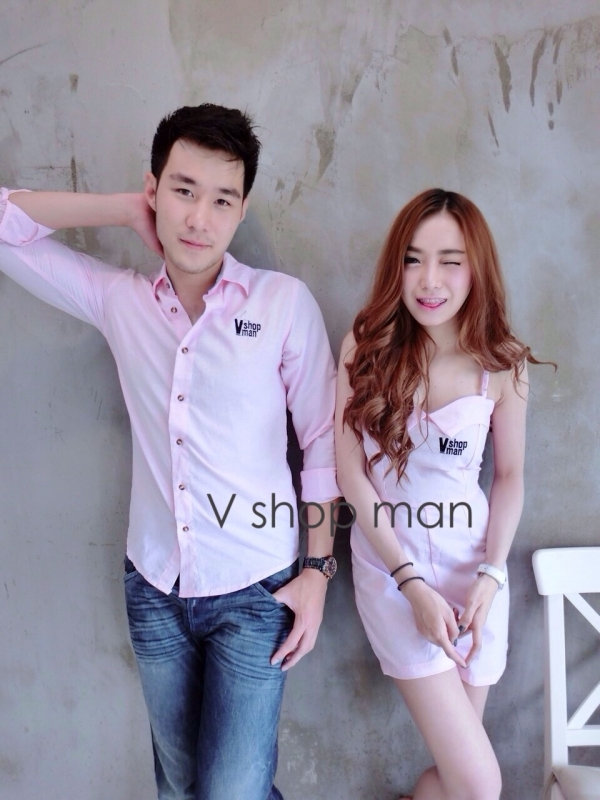 เสื้อคู่รัก ลายสก็อต เซต Floory set เซตคุ่รักเรียบหรู ดูมีสไตล์